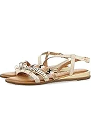 Gioseppo Sandalias Blancas de Tiras con Piedras Multicolor para Mujer Legazpia