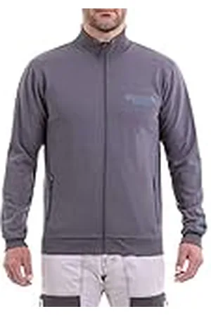 Jeep Invernale con Zip Integrale E Stampa Sul Petto Della Griglia E Tasche Frontali con Cerniera Camiseta, Hombre, , S