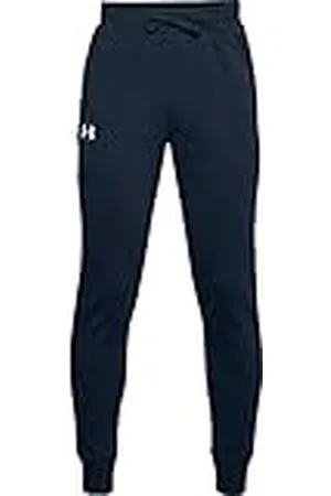 Under Armour Rival Cotton Pants Pantalones Deportivos, Academy/Onyx Blanco (408), Talla YXS para Niños