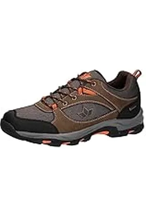 LICO Melton, Zapatillas para Carreras de montaña Hombre, Marrón Negro Naranja, 42 EU