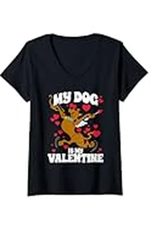 Scooby-Doo Mujer My Dog is My Valentine Camiseta Cuello V