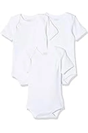 Playshoes Body 1/4-arm 3er Pack Uni, Body Unisex niños, Blanco (Weiß 1), 50-56