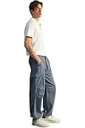 Trendyol Herren Gerade Lose Normale Taille Hose Calzoncillos, , 44 de los Hombres