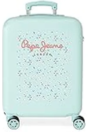 Pepe Jeans Leslie Maleta de cabina Azul 38x55x20 cms Rígida ABS Cierre de combinación lateral 34L 2,74 kgs 4 Ruedas dobles Equipaje de Mano