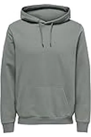 Only & Sons Onsceres Life-Sudadera con Capucha, Castor Gray, XXL para Hombre