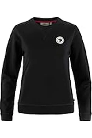 Fjällräven FJALLRAVEN 87230-550 1960 Logo Badge Sweater W Sweatshirt, Mujer, Black, Tamaño XS