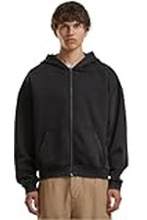 Build Your Brand By295-vintage Heavy Zip Hoodie Sudadera con Capucha, , S para Hombre