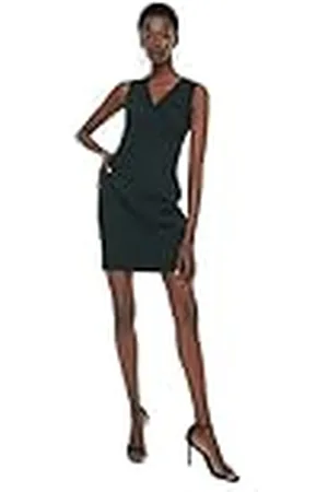 Trendyol Vestido básico con Cuello en V, , 44 para Mujer