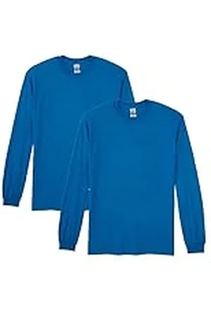 Gildan Dryblend Long Sleeve T-Shirt, Style G8400, 2-Pack Camisa, , Large (Pack de 2) para Hombre
