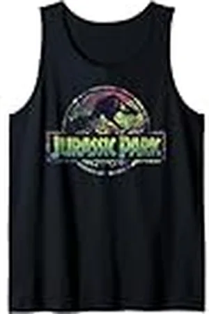 Jurassic Park Logotipo de Grid Wave Camiseta sin Mangas
