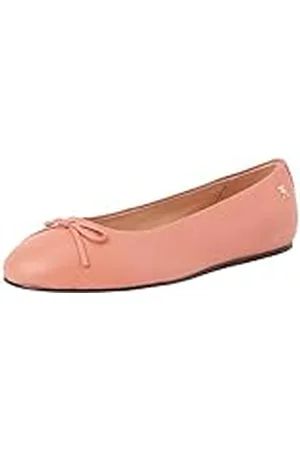 Tommy Hilfiger Bailarinas Mujer Flat Bow de piel, Rosa , 40