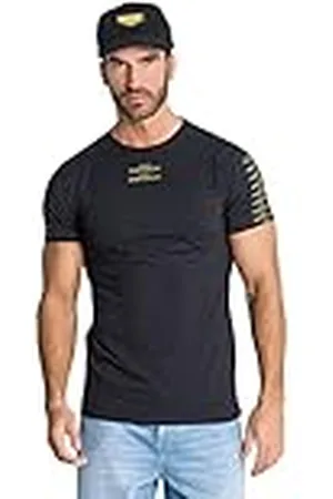 Gianni Kavanagh Attitude Tee, T Shirt Hombre, Negro , L