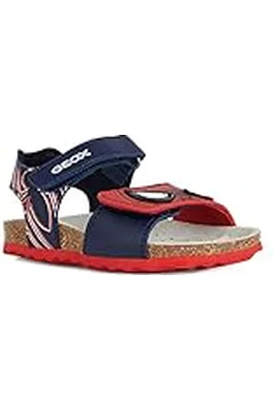 Geox B SANDAL CHALKI BOY, Sandalia para Bebé-Niños, DK NAVY/RED, 20 EU