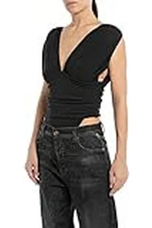 Replay W3076 Camisa Cami, 098 Negro, M para Mujer