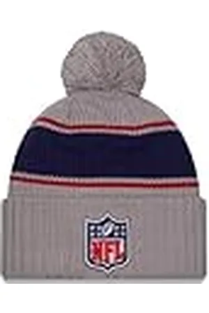 New Era NFL Shield NFL 2024 Sideline Sport Knit Gris Gorro con Pompón