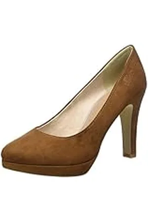 QS by s.Oliver 22400, Sandalias con Plataforma Mujer, Marrón (Cognac 305), 41 EU