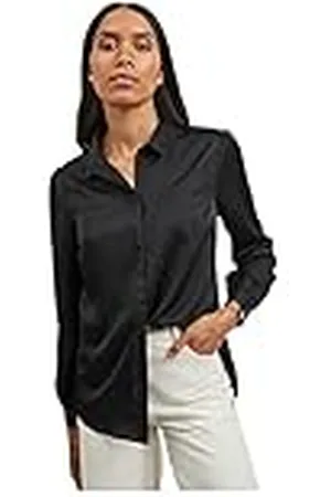 VILA VIELLETTE Satin L/S Shirt/SU-Noos Blusas, , 46 para Mujer