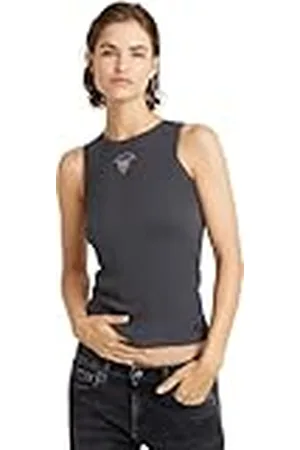 G-Star Para Mujer Camiseta Sin Mangas Racerback Ribbed Slim, , XS