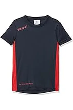 Uhlsport Essential MC Camiseta de Juego Manga Corta, Hombre, Azul Marino/Rojo, 116