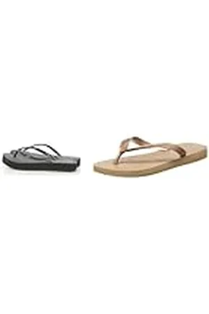 Havaianas Slim Flatform, Chanclas Mujer, Black, 35/36 EU Top Tiras, Chanclas para Mujer, Dorado (Rose Gold), 35/36 EU