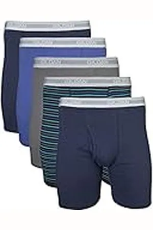 Gildan . Calzoncillos Tipo bóxer de Pierna Regular para Hombre - Azul - Small