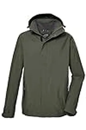 Killtec Hombre Chaqueta funcional/chaqueta de exterior con capucha con cremallera KOS 87 MN JCKT_XENIOS, oliv, 5XL, 43281-000