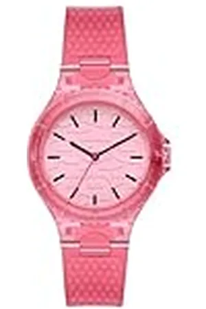 DKNY Reloj Chambers para mujer, movimiento de cuarzo de tres agujas, 36MM Caja de nailon con correa de poliuretano, NY6643