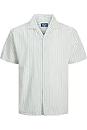 JACK & JONES Jorbelize Linen Resort Shirt SS Camisa de Manga Corta, , L Hombres