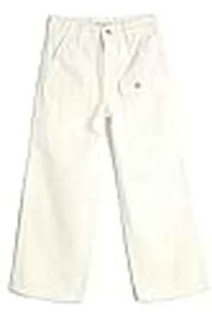 Koton Crop Wide Leg Jean-Front Pocket Detail Cotton Calzoncillos, , 6-7 Años de niñas
