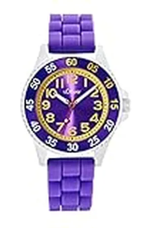 QS by s.Oliver Reloj de pulsera para niñas Reloj de cuarzo analógico, con correa de silicona, , 3 bar resistente al agua, viene en caja de regalo