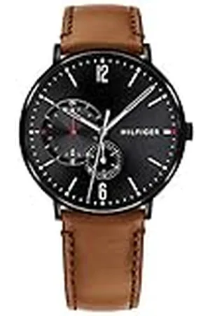 Tommy Hilfiger Reloj Analógico de Cuarzo multifunción para Hombre con Correa en Piel - 1791510