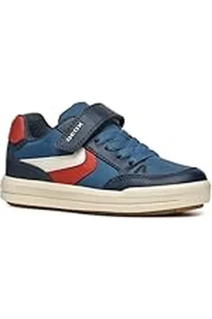 Geox J Arzach Boy A, Zapatillas, Avio/Dk Red, 41 EU