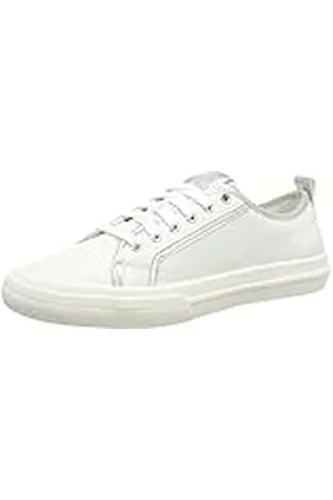 Clarks Roxby Lace, Zapatillas Mujer, Blanco (White/Silver), 39 EU