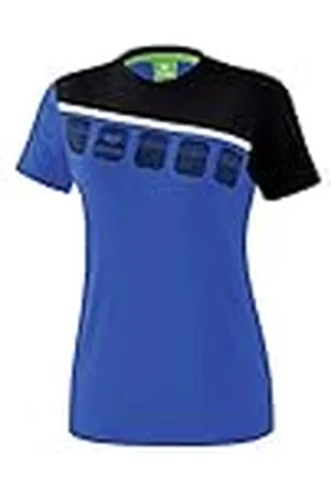 Erima 1081911 Camiseta, Mujer, New Royal/Negro/Blanco, 34