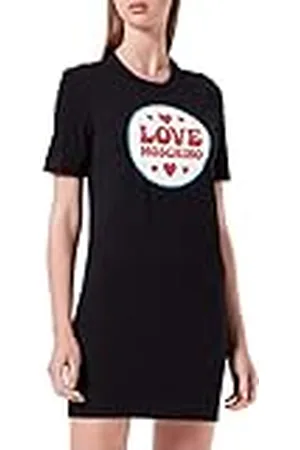 Moschino Vestido en Forma de T con Estampado de Moschino, , 40 para Mujer