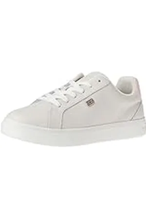 Tommy Hilfiger Essential Court Sneaker FW0FW07686, Zapatilla con Suela Cupsole Mujer, Gris (Misty Coast), 37 EU