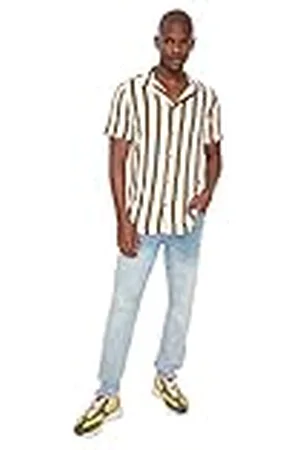 Trendyol Tejida con Cuello de Camisa estándar Regular para Hombre, , L