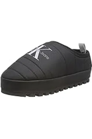 Calvin Klein Jeans Home Slipper NY ML FAD YW0YW01449, Pantuflas Mujer, Negro (Black/Bright White), 38 EU