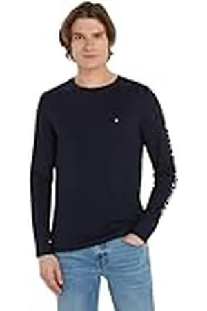 Tommy Hilfiger Men Tommy Logo Long-Sleeve T-Shirt Cotton, , 3XL