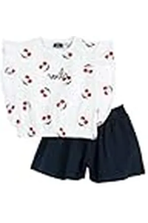 chicco Conjunto de Camiseta Y Pantalones Cortos, de Algodón, Chándal, Bebé-Niñas, , 2 años
