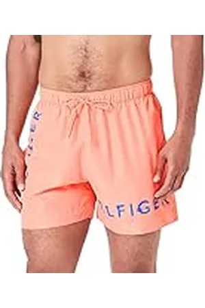 Tommy Hilfiger Hombre Bañador largo medio, Naranja (Peach Dusk), S