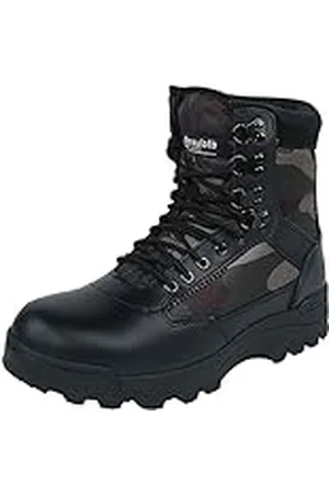 Brandit 9 Eyelet Tactical Boots, color: darkcamo, size: 45