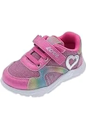 chicco Zapatillas Niña con Cierre de Gancho y Bucle y Cordones Elásticos, Zapatos de Deporte Cómodos, Flexibles y Transpirables, para Primavera y Otoño, Zapatos Niña y Chica, , 27 EU