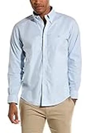Brooks Brothers Camisa Deportiva Oxford elástica de Manga Larga para Hombre, Color , Talla M, , M