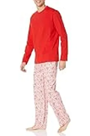 Amazon Conjunto de Pijama de Franela Suave (Disponible en Tallas Grandes) Hombre, , S