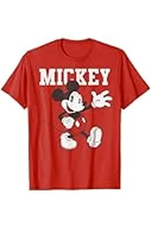 Disney Mickey And Friends - Pantalones cortos clásicos rojos Camiseta