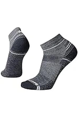 Smartwool Hike Light Cushion Ankle Socks Calcetines de Senderismo, Gris Medio, L para Hombre