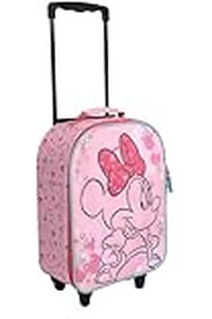 UNDERCOVER Trolley Infantil Minnie Mouse - Espacioso Compartimento Principal - Ideal compañero de Viaje - Barra telescópica Ajustable y Fija