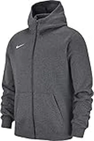 Nike Y Hoodie FZ FLC TM Club19 Sudadera, Niños, Charcoal Heathr/Anthracite/White/White, XS