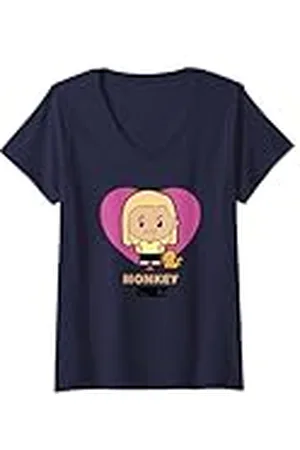 The Office Mujer Angela Monkey Matching Couple Camiseta Cuello V